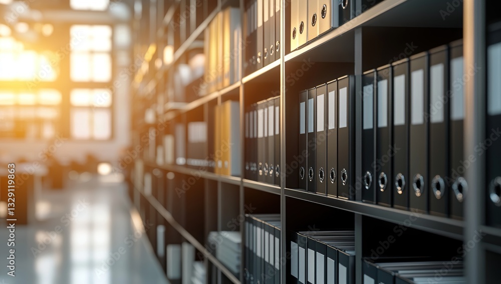 Poster organized filing system: efficiently manage documents and records in modern office spaces