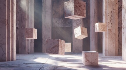 Minimalist composition with overlapping transparent circles in soft pastel tones, creating a modern and abstract background.