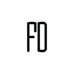 FD monogram logo design letter text name symbol monochrome logotype alphabet character simple logo