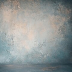 Obraz premium Vintage blue and beige textured wall background for design and decor