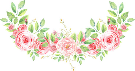 Pink flowers bouquet