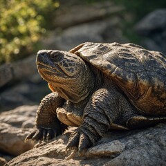 Obraz premium giant galapagos tortoise
