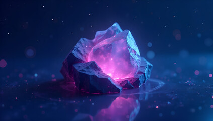 Fototapeta premium Ambient Light of a Glowing Space Fragment