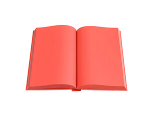 Red book isolated on a transparent background