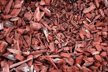 red wood chips