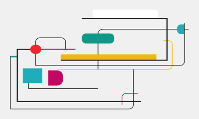Naklejka premium minimalist flat label modern design vector graphic illustration
