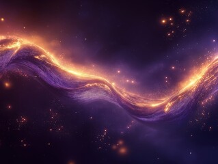 Obraz premium Surreal cosmic energy waves