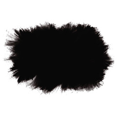 Modern black watercolor brush stroke design