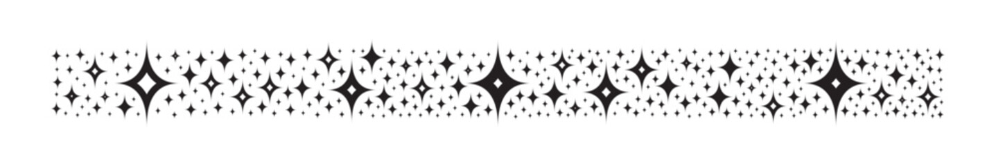 horizontal stripe four-pointed star background. bright, shine concept. four-pointed stars