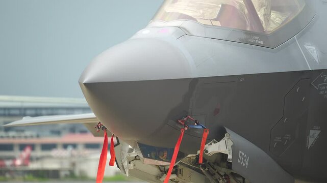  F35 Lightning II Fighter Jet Parked at Don Mueang Airport