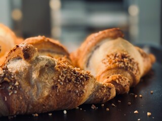 freshly baked croissant