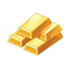 Stack of Shiny Golden Bars Representing Wealth and Fortune Investment Asset Metallic Element Luxury Items