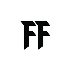 FF monogram logo design letter text name symbol monochrome logotype alphabet character simple logo