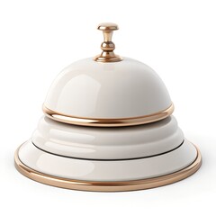 Modern Notification Bell Icon with Refined Curves and Soft Smooth Finish Isolated on White Background