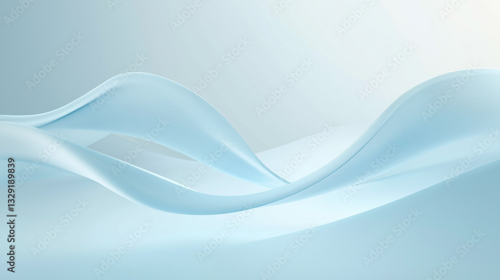Poster smooth abstract wave border soft background modern futuristic layout.