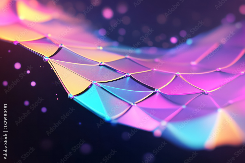 Poster a colorful abstract background with a lot of small dots