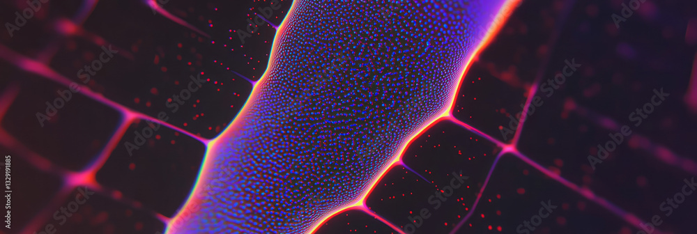 Poster a close up of a cell with a pattern