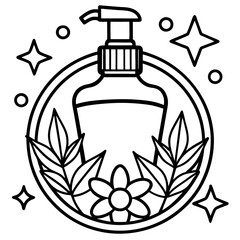 Outline Hand Wash Icon – Vector Line Art Symbol for Hygiene and Health Design, Hand Wash Outline, Hygiene Icon Vector, Wash Hands Symbol
