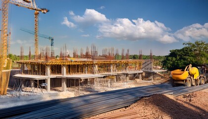 Generated image Emphasis on construction safety standards, promoting a -Safety First- mindset on construction