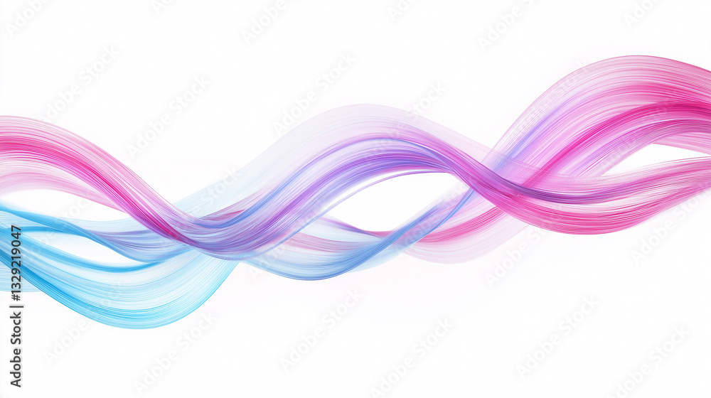 Poster abstract color wave multicolor background line gradient ribbon smooth