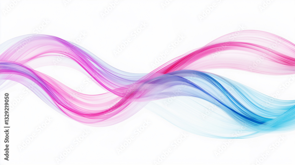 Poster abstract color wave multicolor background line gradient ribbon smooth