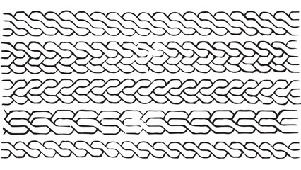 Obraz premium Set of grunge tire tracks, grunge braids, wheel braking marks, grunge braids, auto tire tread grunge element, car and motorcycle tire pattern, bike tyre mark with grunge effect on white background
