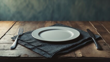 White dish resting on a tablecloth against a vintage backdrop