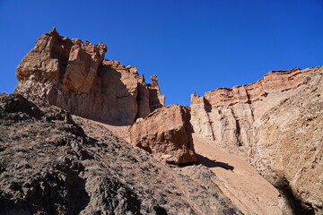 Obraz premium Charyn Canyon. Valley of Castles. The State National Nature Park.