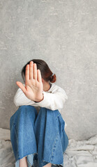 young woman in depression thinking and making difficult decisions, postpartum depression