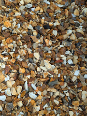 Close up pebbles for industrial material