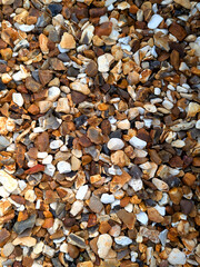 Close up pebbles for industrial material