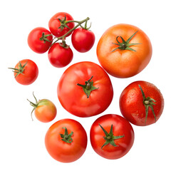 tomatoes isolated on white background
