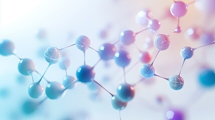 Obraz premium Quantum computing visualization with floating ink droplets and geometric connections in zero gravity