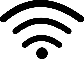 Wifi icon. Free sign isolated icon. wi-fi network . Public wifi area solid signs. icons wireless internet signal element flat symbols, an internet connection that enable remote internet access.