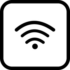 Wifi icon. Free sign isolated icon. wi-fi network . Public wifi area solid signs. icons wireless internet signal element flat symbols, an internet connection that enable remote internet access.