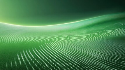 Obraz premium Abstract green wavy lines background.