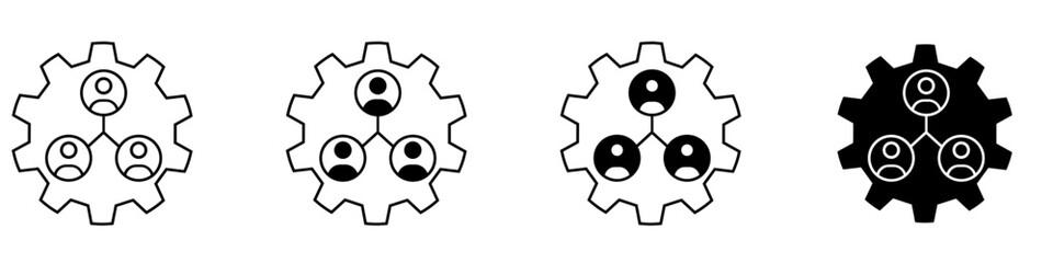 Team vector icon set. Teamwork illustration sign collection. Development  symbol. Progress  logo. 