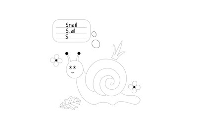 funny snail cartoon coloring page ABC Connect the Dots Coloring Pages  Fun  Educational Printable Activity for Kids