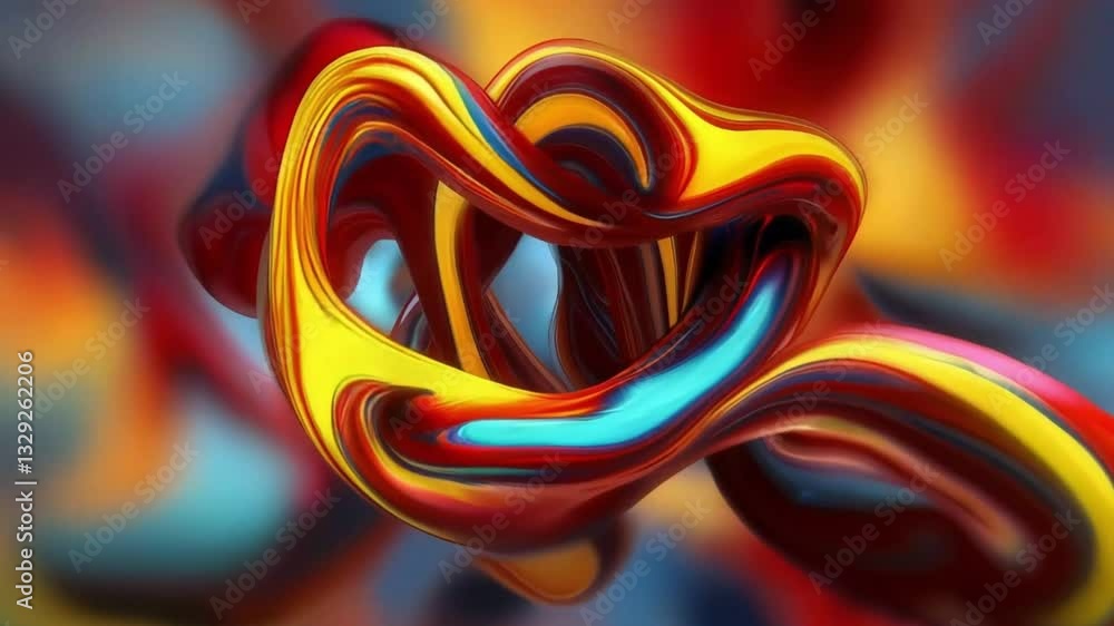 Aufkleber colorful abstract shape swirling in vibrant background showcasing modern design elements in a busine