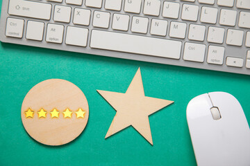  5 stars. Customer satisfaction. Feedback