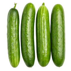cucumbers isolated on white background
