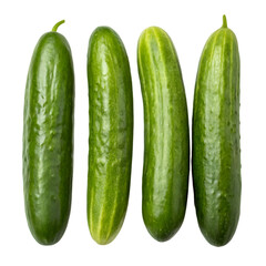 cucumbers isolated on white background