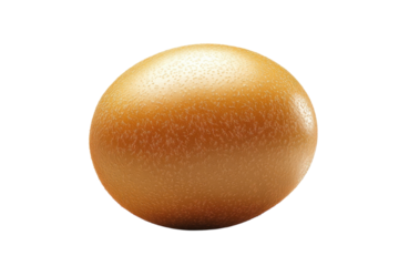 A Golden Egg, A Symbol Of New Beginnings And Hidden Potential, Rests On A Pristine Isolated on Transparent Background, Showcasing Its Subtly Textured Shell And Warm, Inviting Hue