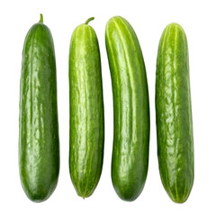 cucumbers isolated on white background