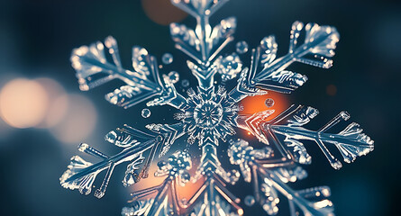 Christmas snowflake background
