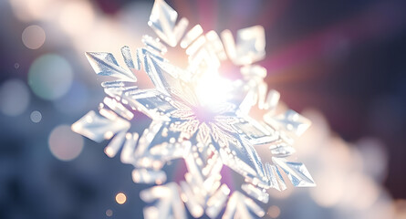Christmas snowflake background