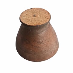 Mortar and pestle and a traditional rice cooker