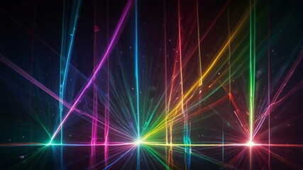 Fototapeta premium abstract background with multiple colorful rays