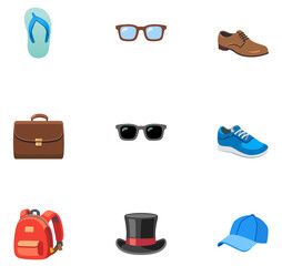 Assorted Fashion and Accessory Icons