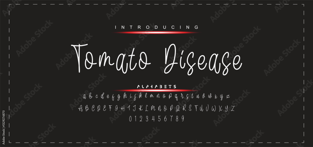 Fototapete hand drawn vector alphabet. modern monoline signature script font. elegant signature font. best alph